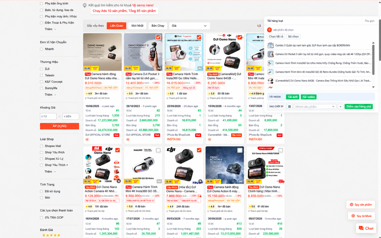 Tải ảnh và video hàng loạt theo từ khóa – giao diện Extension