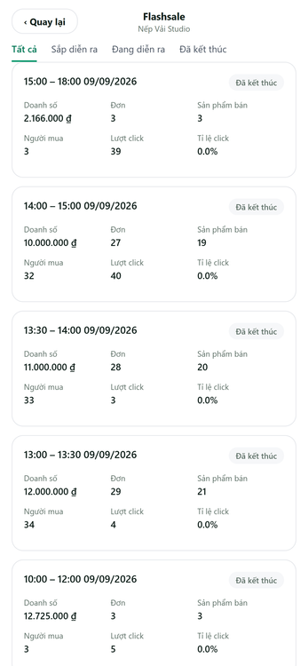 Flash Sale Shopee – màn hình OmiShop